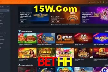 Interface moderna da plataforma BetHH